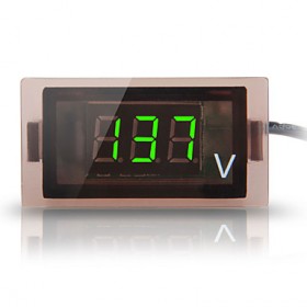 12V-24V Car Truck Digital Green Led Voltmeter Voltage Panel Gauge