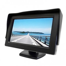 4.3 Inch Sunshade TFT-LCD Car Rearview Monitor With Stand Reverse Backup High Quality