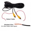 AV RCA Extension Cable/Cord Video Cable extension cord 6m with Connector For Rear View Camera and Car Monitor