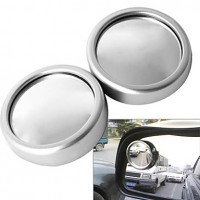 Car 360 Angle Adjustable Rotative Vehicle Blind Spot Wide Angle View Round Mirror(2 PCS)