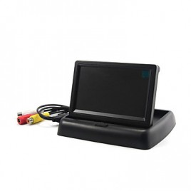 4.3" Foldable TFT Color LCD Car Reverse Rearview Security Monitor for Camera DVD VCR