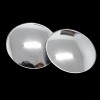 1 Pcs Car Rearview Mirror Small Round Mirror Wide-angle Adjustable Visual Convex Surface with Rotating Base